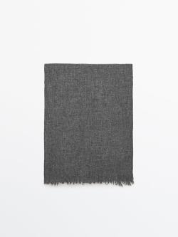 Massimo Dutti 100% кашемировый шарф, серый