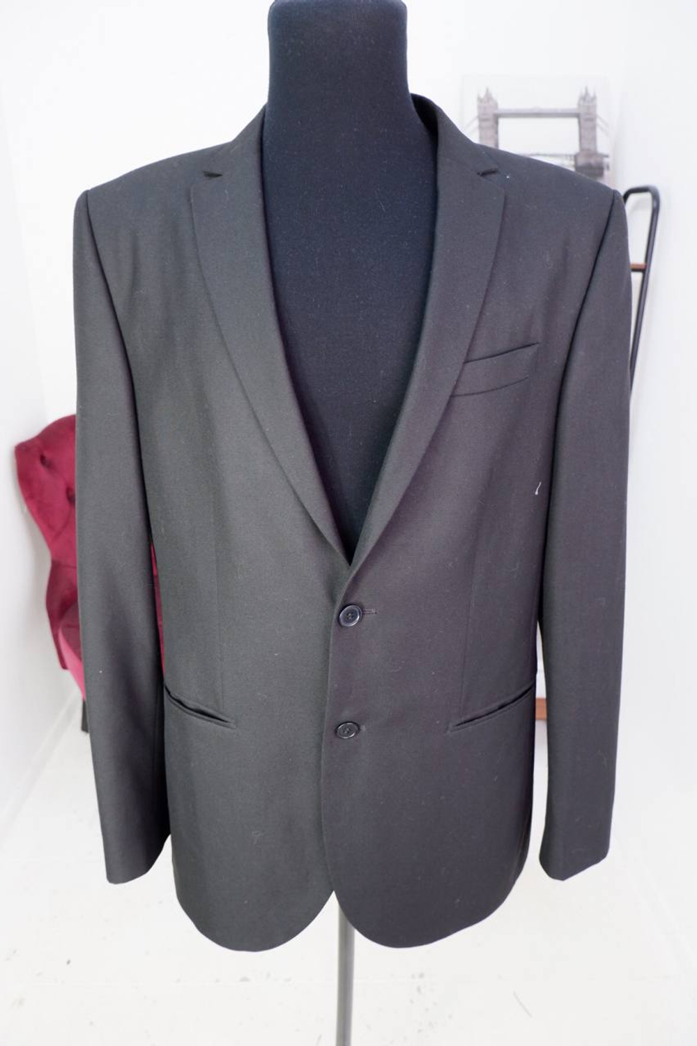 Пиджак River Island прямого кроя, маркировка 44, визуально на 52 размер