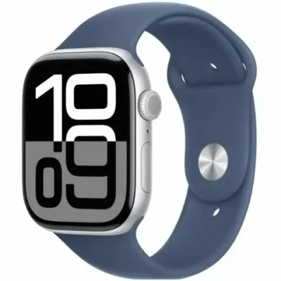 Умные часы Apple Watch Series 10 42 мм Aluminum Sport Серебристый / Синий