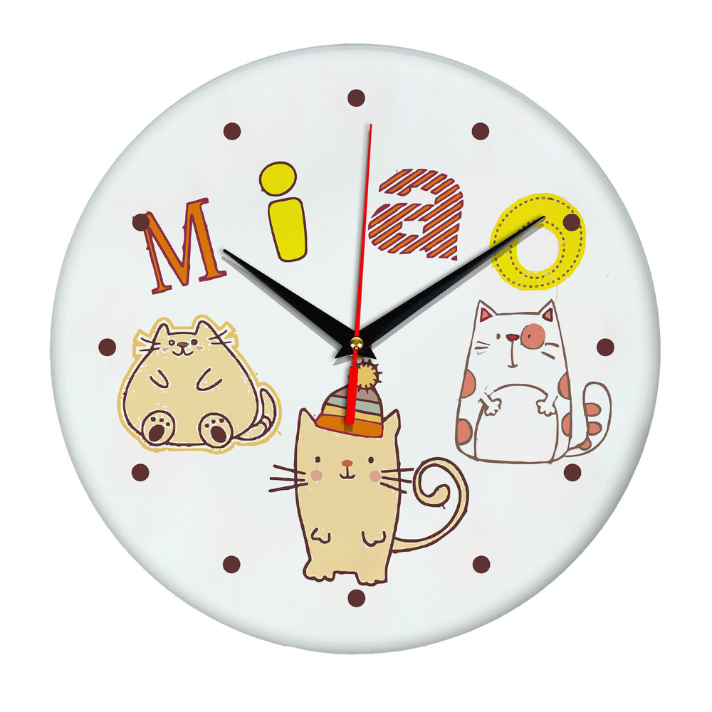 Часы настенные с котиками Катэ Miao (-)