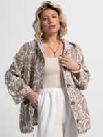 Пыльник Летний день (бело-коричневый) Б15152-8М LT Collection