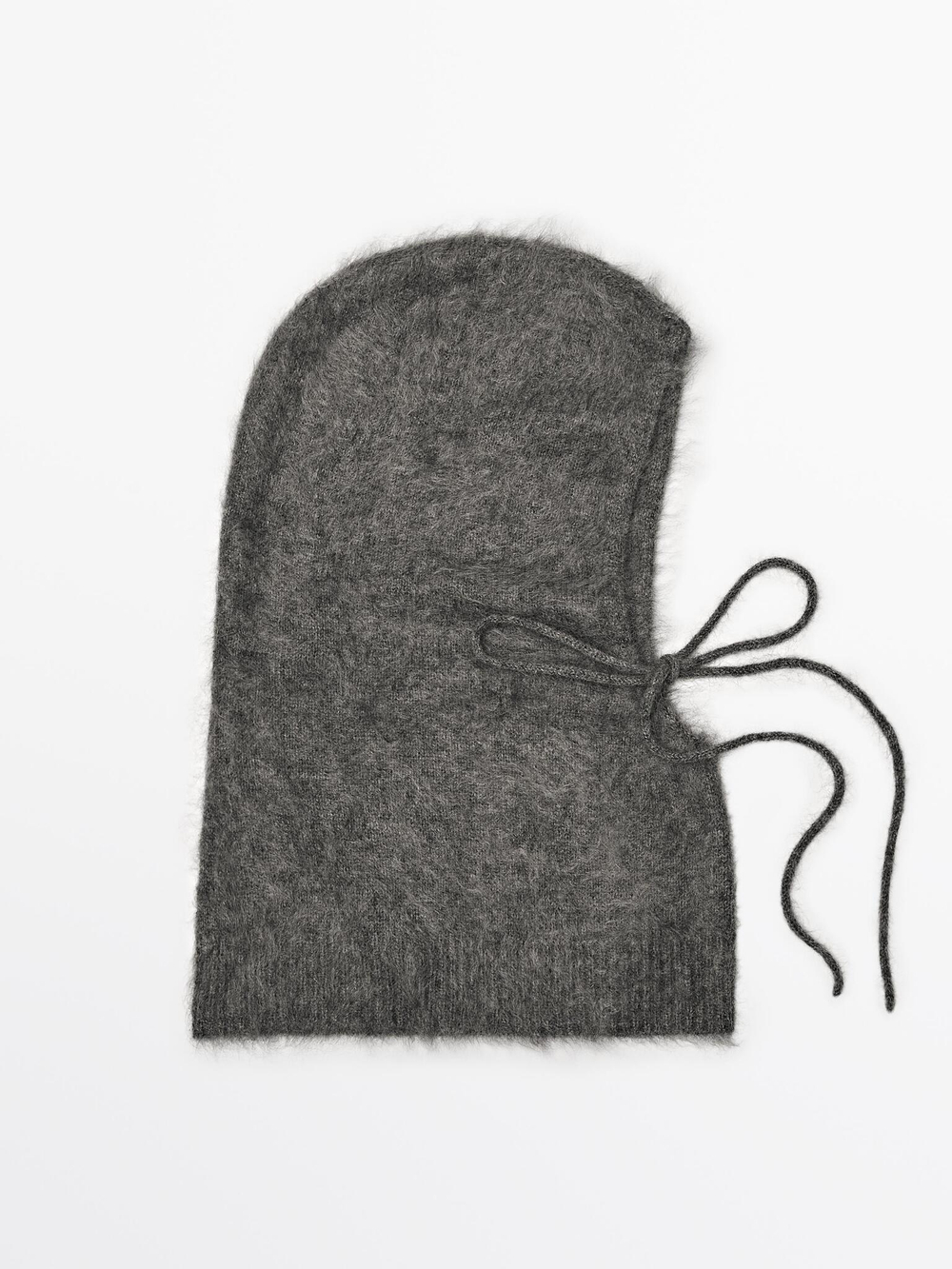 Massimo Dutti Шапка-балаклава из 100% кашемира, серый