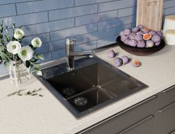 Мойка каменная S-10 глянец (Sim Gran), Белый крап