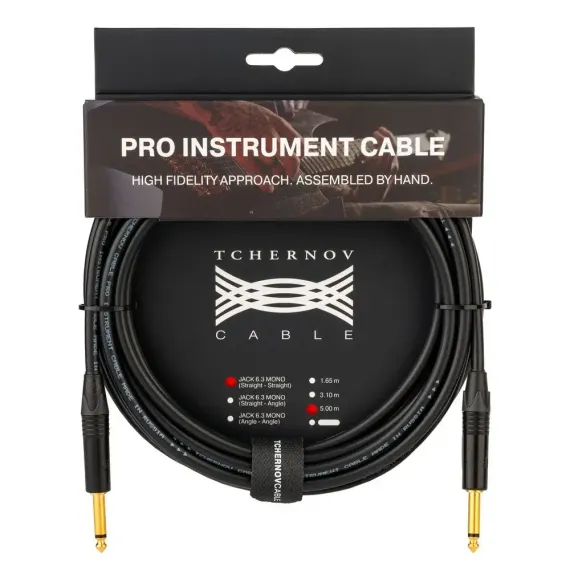 Tchernov Cable Pro Instrument Cable 6.3mm mono - 6.3mm mono 1.65m