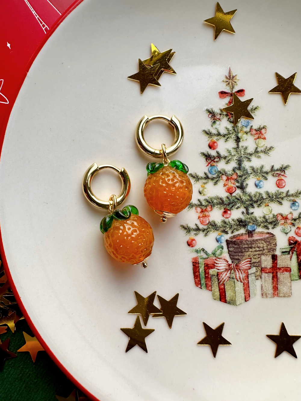 Серьги Мандаринки