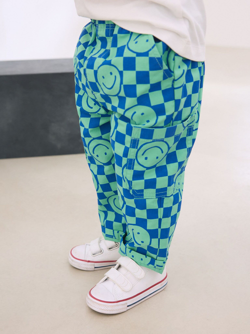 Брюки для мальчика Next AB8-361, Синий, Мятный