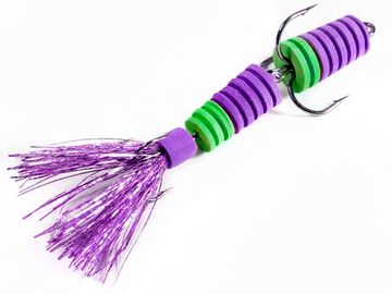Приманка джиг. LJ PENNON SLOTWORM фиол./зел. в блистере