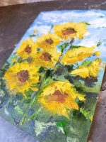 Картина маслом 21*15 см. ручная работа без оформления