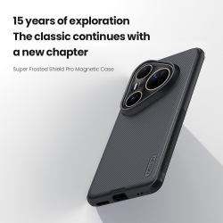 Чехол противоударный от Nillkin c поддержкой MagSafe для Huawei Pura 80 Ultra, серия Super Frosted Shield Pro Magnetic Case