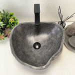 Раковина из речного камня RS-63512 (43*39*16) 0122