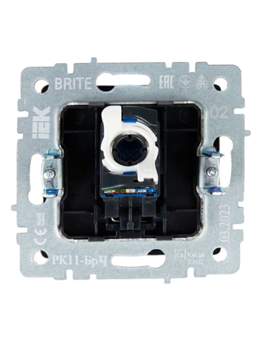 BRITE Розетка компьютерная RJ45 кат.6 РК11-БрЧ черный IEK