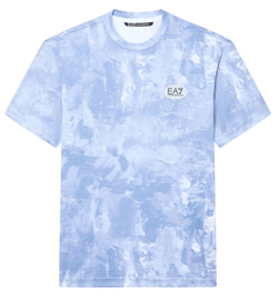 Мужская теннисная футболка EA7 Tennis Pro In Ventus7 - fancy light blue