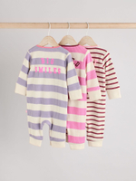 Комбинезон / Cлип для малышей Next B11-342, 3 шт., Розовый, Фиолетовый