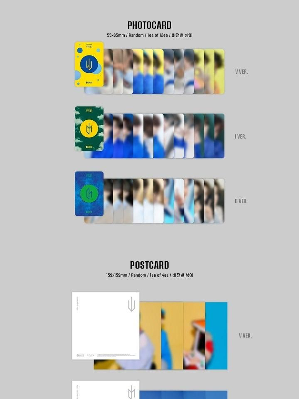 Альбом AB6IX - Vivid 2nd EP Album 3 Version SET