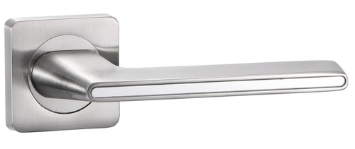 Ручки дверные алюминиевые V51D AL (матовый никель/зеркальный)