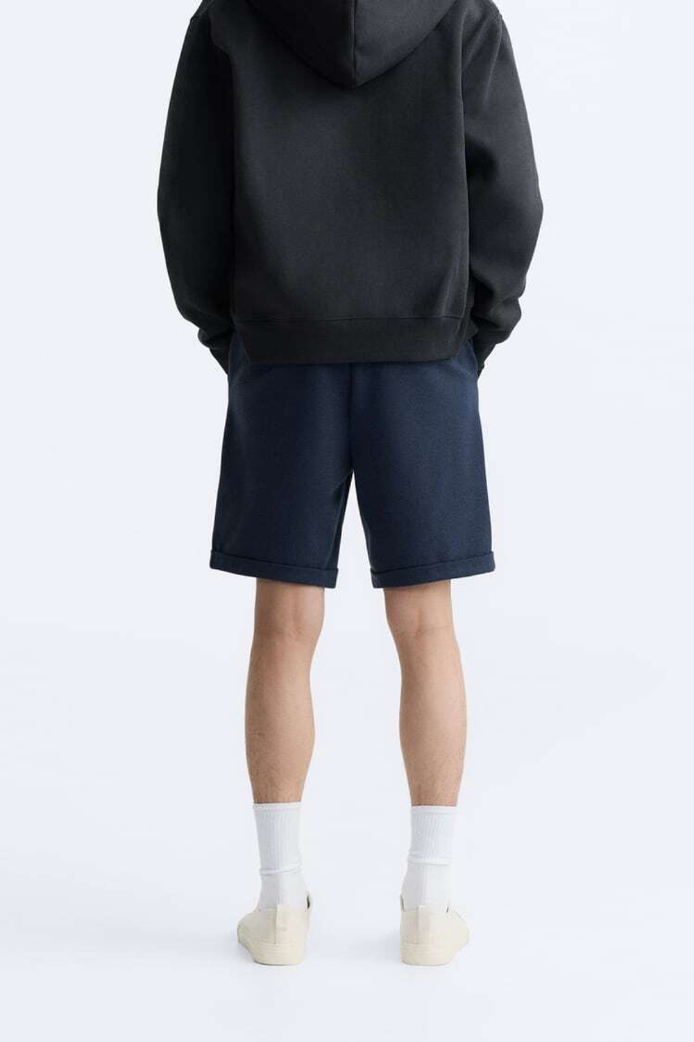 ZARA ШОРТЫ КОМФОРТНОЙ ПОСАДКИ, СИНИЙ