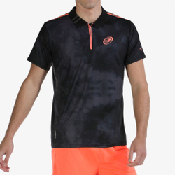 Мужское теннисное поло Bullpadel Molla Polo Men - Black, Orange