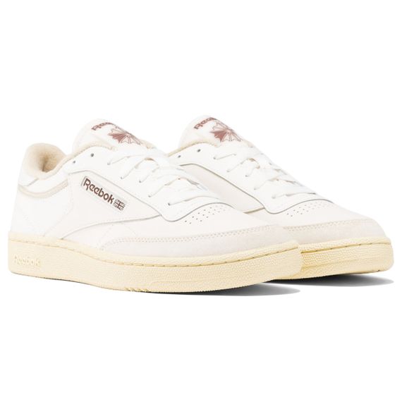 reebok CLUB C 85 Кроссовки для скейтбординга Низкие Топ Экрю Унисекс