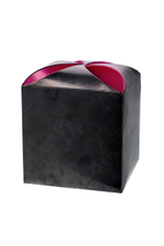 Серебристая анальная втулка с серым заячьим хвостом (Цвет: серый)