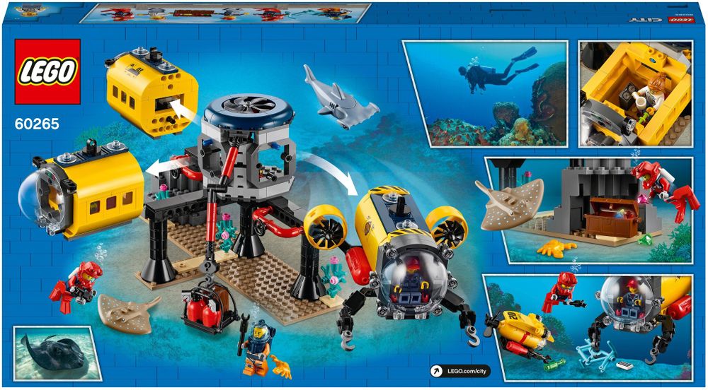 Конструктор LEGO City Oceans 60265 Океан: исследовательская база