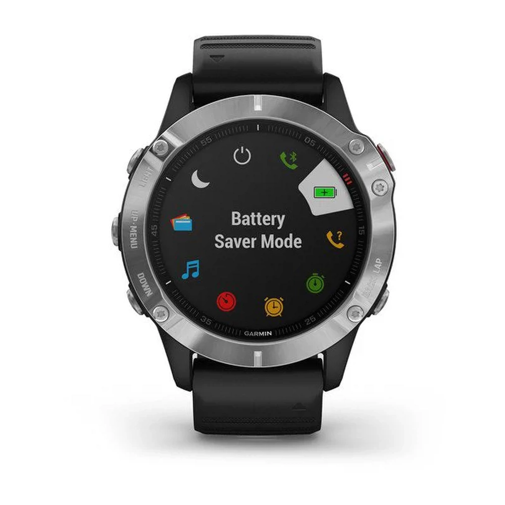 Смарт-часы Garmin Fenix 6, серебристый, 010-02158-00