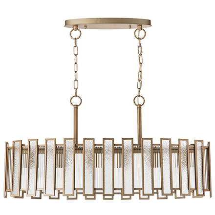 712162 Люстра AGAVE 6х40W E27 ШАМПАНЬ/ПРОЗРАЧНЫЙ