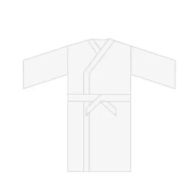 Халат хирургический нестерильный одноразовый Кимоно 110 см спанбонд плотность 42 80 шт