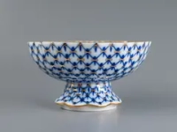 Ваза для конфет ф. Тюльпан рис. Кобальтовая сетка арт. 80.04258.00.1