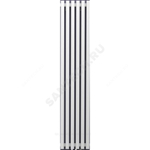 Радиатор трубчатый QUADRUM 60 V 1-1750 8 секций без т/клапана с нижней подводкой прав ВР G 1/2" RAL1Т104S9016 белый муар КЗТО