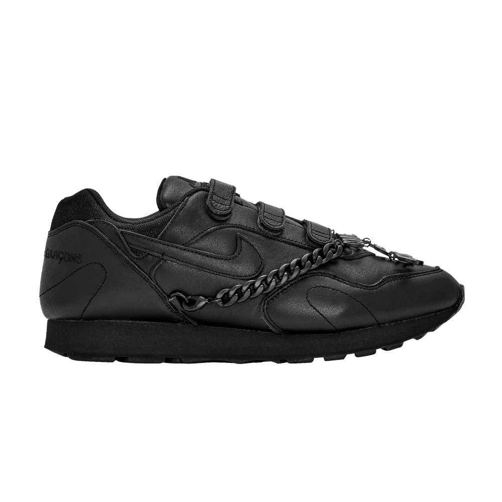 Кроссовки Comme Des Garcons X Nike Outburst Velcro Black Cdg (Женская размерная сетка)