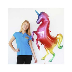 Шар фигура "Единорог радужный", 137 см