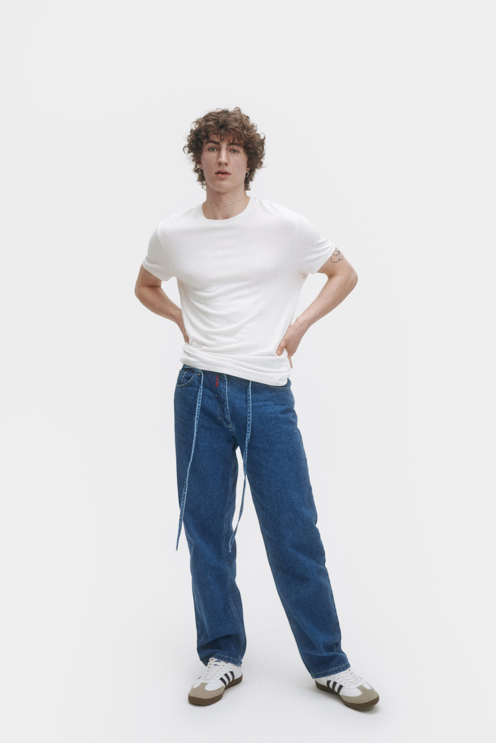 Джинсы свободные мужские Men Jeans Relax Dark blue