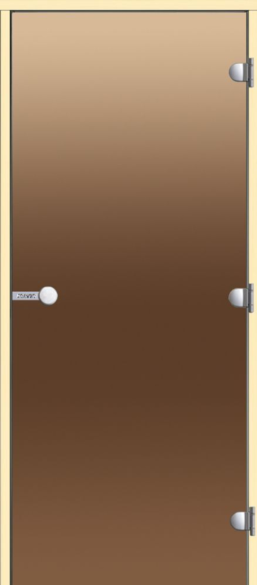 HARVIA Двери стеклянные 9/21коробка осина, бронза D92101H