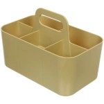 Органайзер для хранения с ручкой «ИДЕАДОМА», пять отделений, цвет медовый, 25*15.5*17см