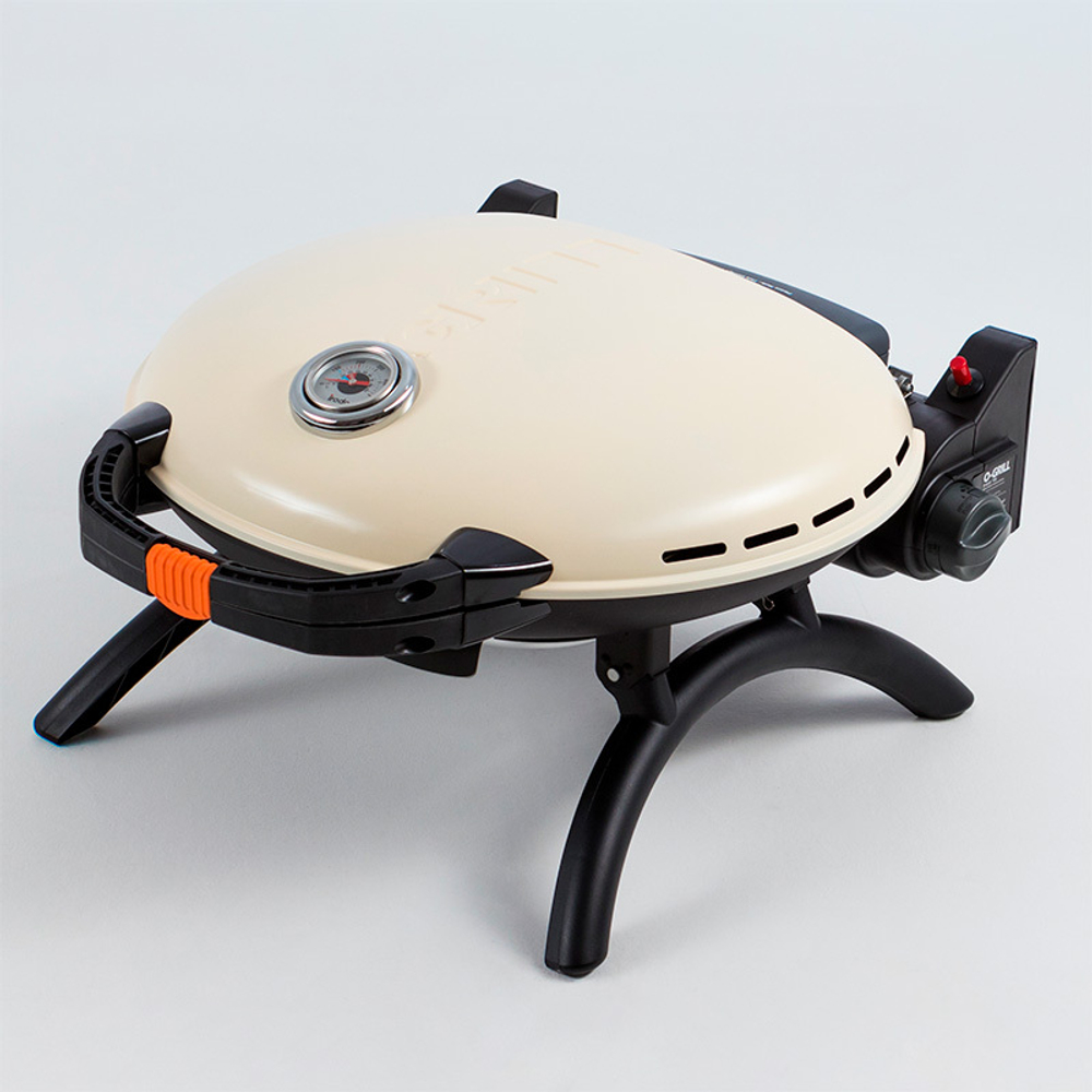 Гриль газовый O-GRILL 700T bicolor черный-кремовый (в комплекте адаптер тип А)
