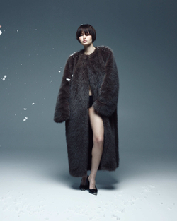 Шуба Old Money Maxi Brown (c 2мя муфтами)