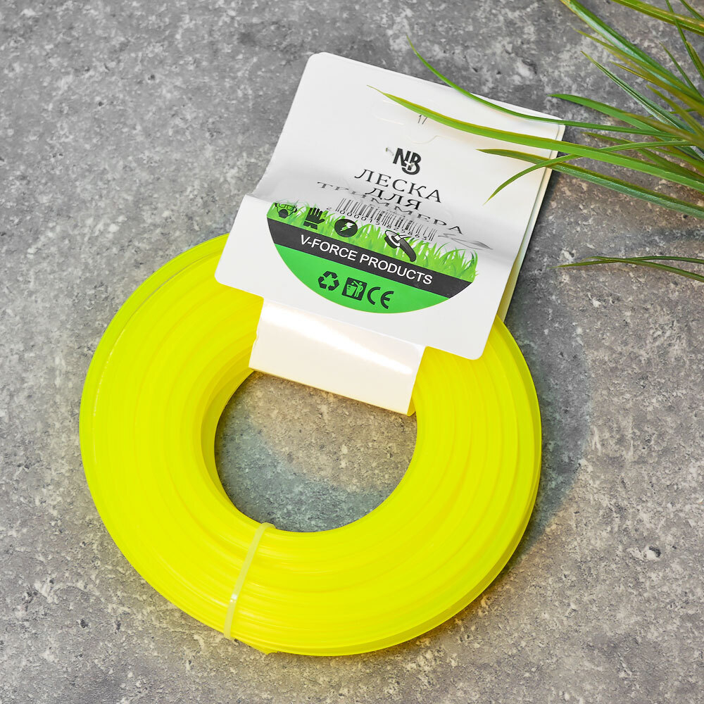 Леска для триммера 15м*4,0мм звезда