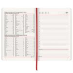 Ежедневник недатированный А5 138х213 мм BRAUBERG "Metropolis Ultra", под кожу, 160 л., красный, 113287