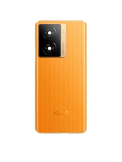 Задняя крышка для  Iqoo Z7 оранжевая (Orange) со стеклом камеры