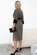 Платье Леди (черный/бежевый)-56р-р Р11-2013/4 Nikol
