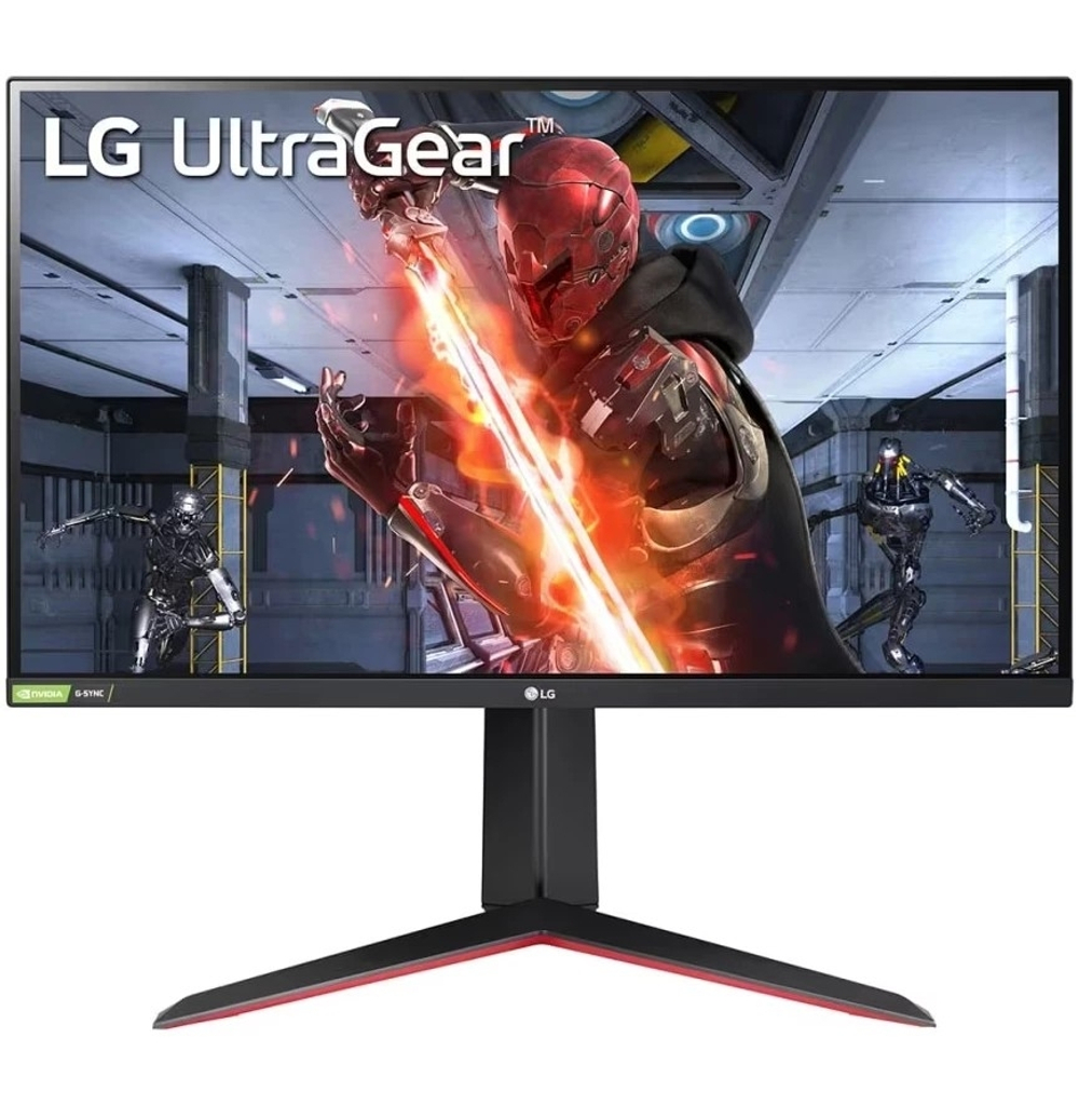 LCD LG 27" 27GN65R-B UltraGear черный и черный/красный {IPS 1920x1080 144Hz 1ms HDMI DisplayPort G-Sync HAS Pivot} [27gn65r-b.aruz]