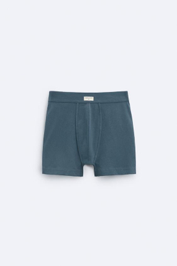 ZARA НАБОР ИЗ ТРЕХ ТРУСОВ-БОКСЕРОВ ИЗ МЯГКОЙ ТКАНИ, РАЗНОЦВЕТНЫЙ