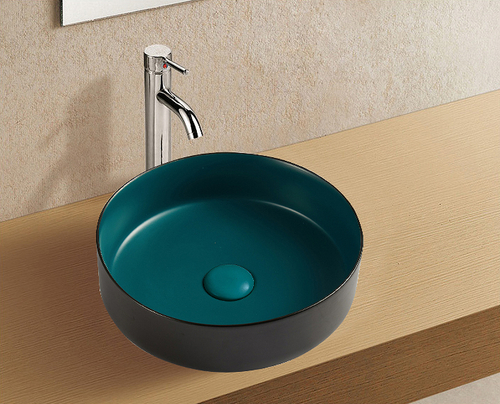 Раковина-чаша WeltWasser Elbach M3134 BBG 35 10000005599 Черная Зеленая