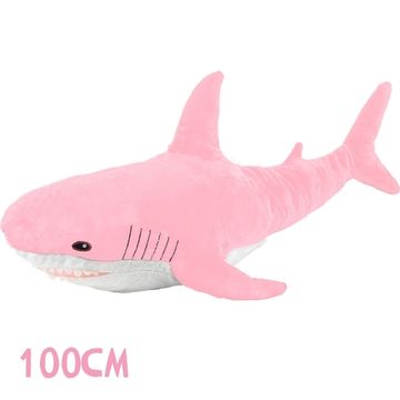 Мягкая игрушка Акула (100см) розовая