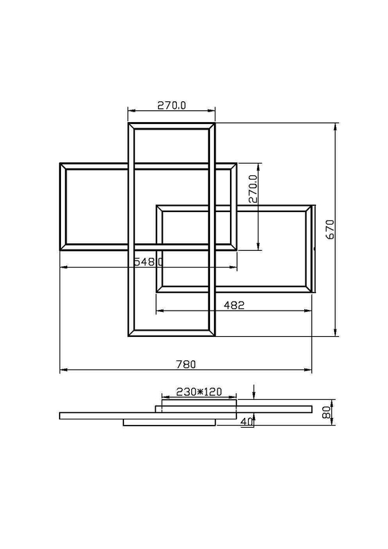 Люстра потолочная светодиодная Maytoni Rida MOD015CL-L80WK