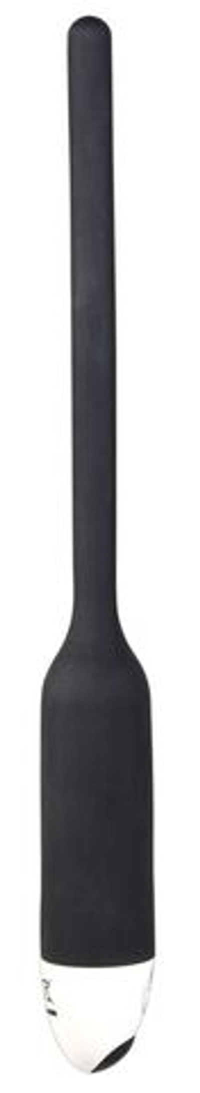 Черный силиконовый расширитель для уретры с вибрацией Silikon Dilator (Цвет: черный)