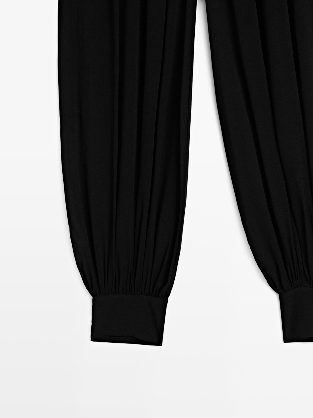 Massimo Брюки-саруэль с пуговицами, черный