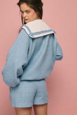 Бомбер-жакет морской