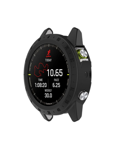 Защитный бампер чехол для часов Garmin MARQ Gen 2 Adventurer Athlete Aviator Captain Golfer материал TPU (Черный)