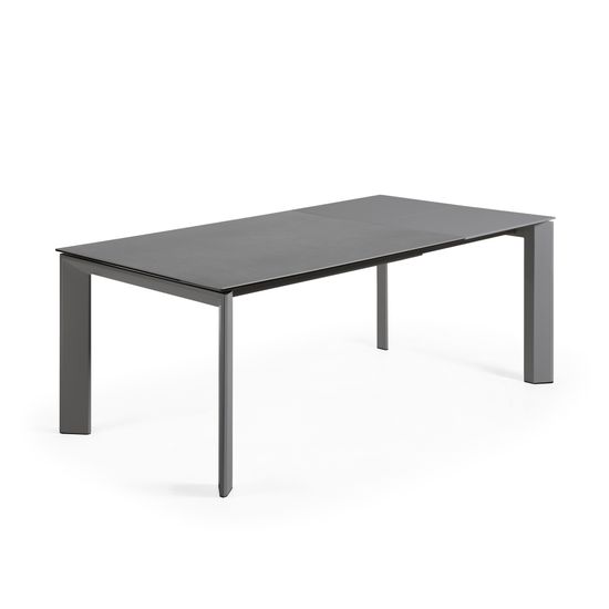 Стол Atta 140 (200) x90 антрацит керамика Испания